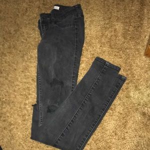 Hollister black ripped jeans